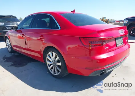 2017 Audi A4 2.0T Premium из США, поврежденный, VIN WAUENAF46HN012639